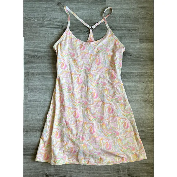 Outdoor Voices Tie Dye Sherbet Swirl Printed Fun Colorful Athletic Dress Size XS - Image 4