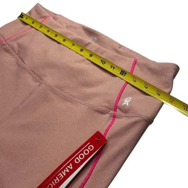 NEW Good American Pink Athletic Capri Leggings Workout Gym Stretch Size 4 (XL) - Image 8