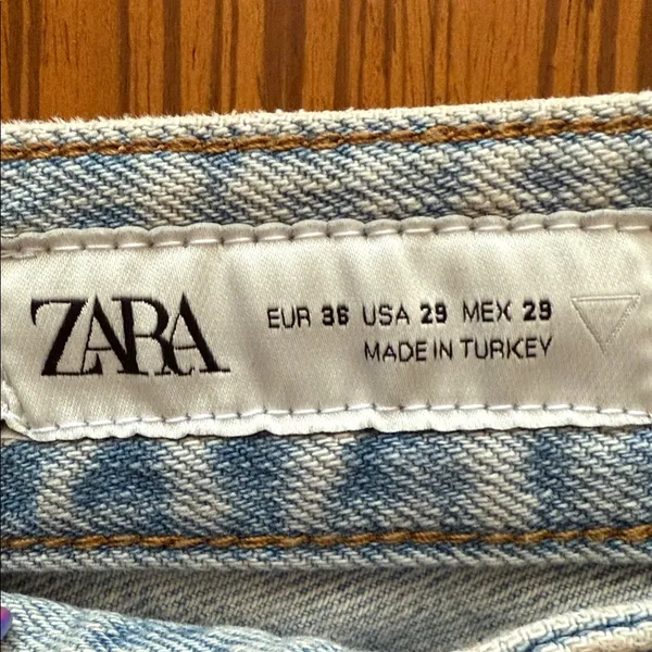 Zara Denim Wide-Leg Pants - Image 2