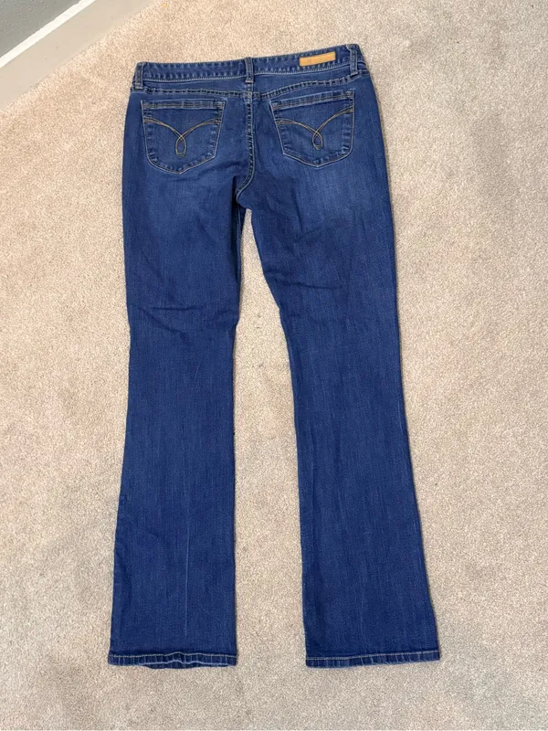 American Rag Y2K Dark Wash Low Rise Bootcut Jeans Size 7 - Image 3
