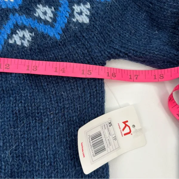 NWT Kari Traa Ringheim‎ Knit Sweater Blue fair isle sz XS - Image 5
