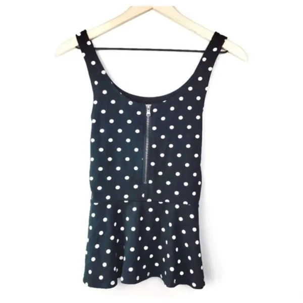 ✨EXPRESS POLKA DOT PEPLUM SZ SMALL TOP✨ - Image 4