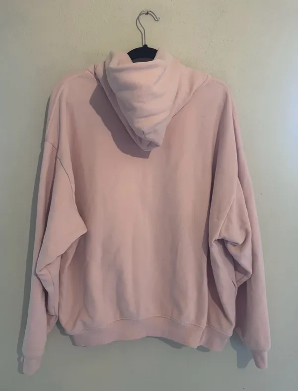 Lazy Sunday by Cali 1850 Oversized Fleece Hoodie with Side Pockets Pink XL - Image 3