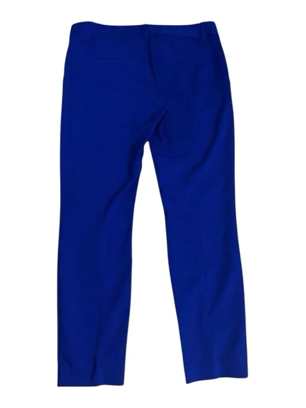 Express Columnist Cobalt Blue Ankle Dress Trousers Size 6R Pants Flat Front - Image 3