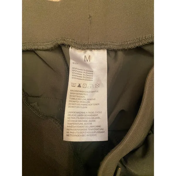 Olive Green Women's Cargo Joggers Cuffed Lightweight Athleisure - Image 7