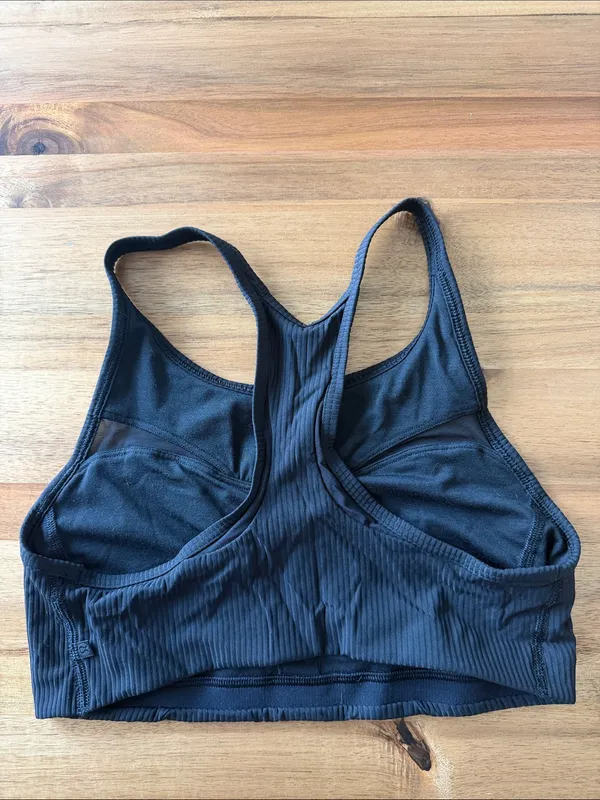 Lululemon Black Ribbed bra - Image 3