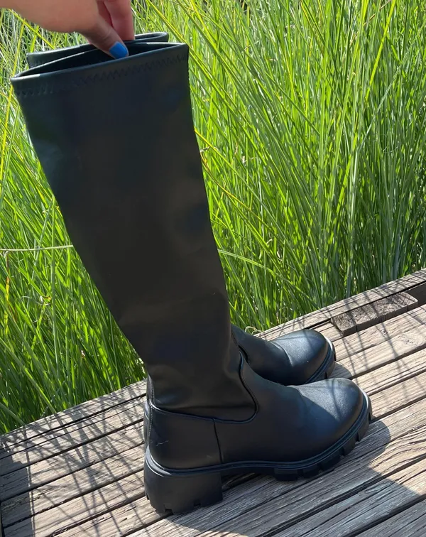 Steve Madden Chunky Heel Lug Boots - Image 2