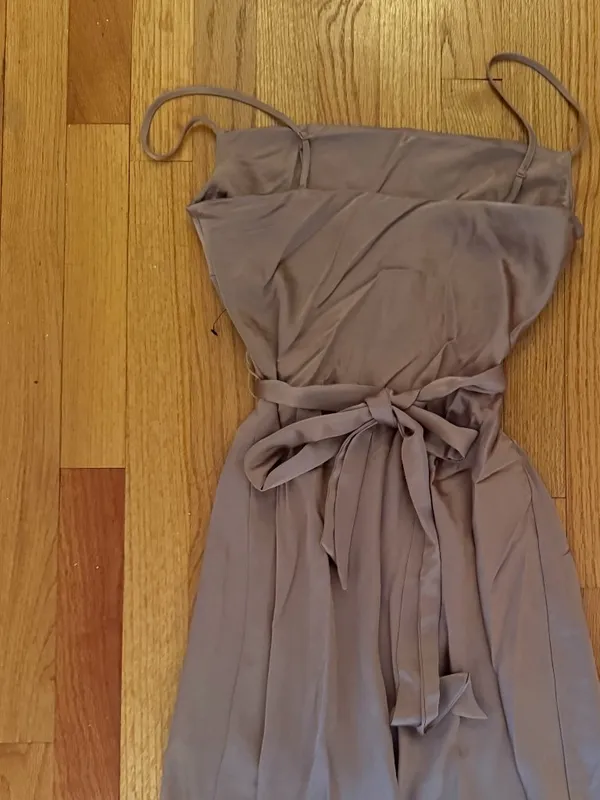 Express Gold Satin Mini Dress - Image 3