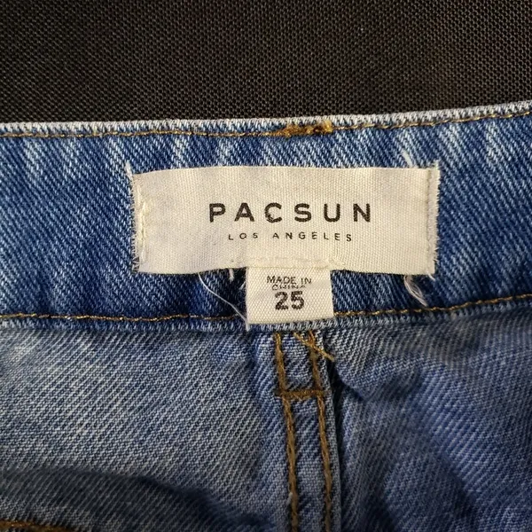 PacSun Two Tone‎ Distressed Mini Skirt Women’s 25 - Image 4