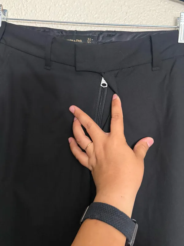 Abercrombie & Fitch Black Slim Ponte trouser Pants size 31 - Image 7