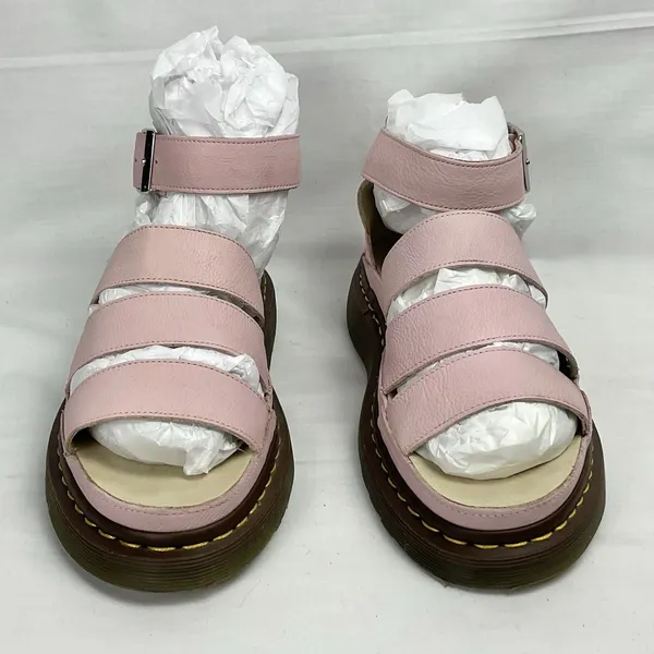 Dr Martens Clarissa Chunky Leather Sandals In Bubblegum Pink Womens Sz 10 EU 42 - Image 9