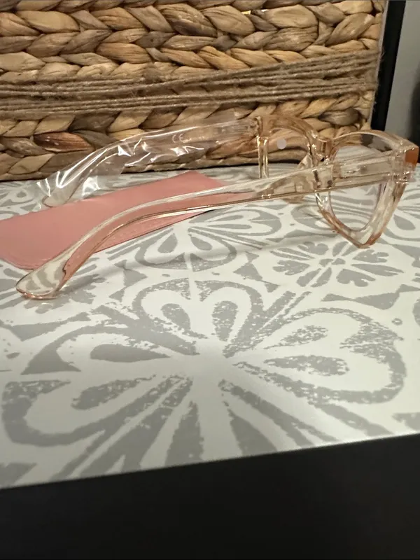 Transparent champagne gold Reading Glasses (+2.75) NWT - Image 3