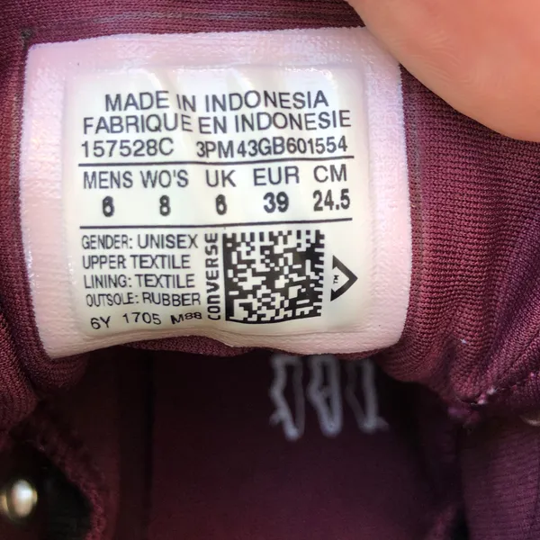 Converse Chuck Taylor All Star Sneakers Mid-Top Burgundy - Image 8