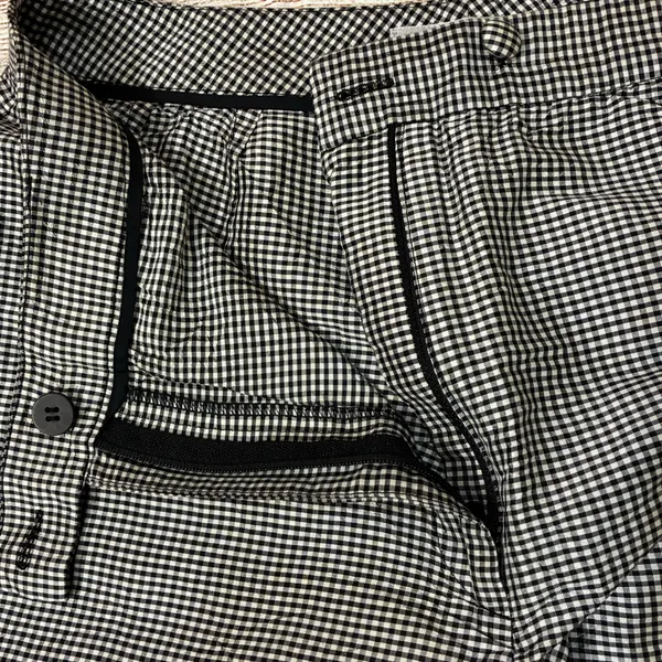 Anne Klein Women’s Gingham Ankle Pants Size 6 High Waist 100% Silk - Image 6