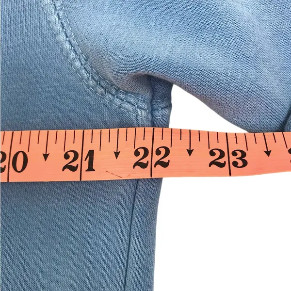 ALIVE Beautiful Day Crewneck Pullover Women M Sky Blue Unisex Oversize Stylish - Image 15