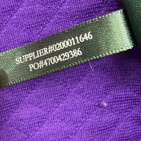 Lauren Ralph Lauren Purple Quilted Mock Neck Full Zip Vest XL 4700429386 - Image 8