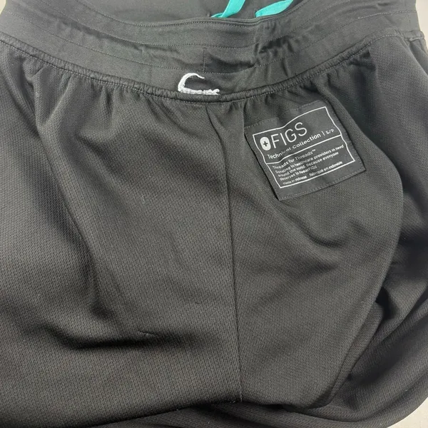 FIGS Zamora FreeX Lined Jogger Scrub Pants - Black, Small, Excellent! - Image 8
