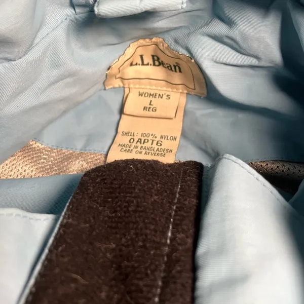 Vintage LL Bean All Conditions "2 In One" Jacket Womens Small Blue Poly Shell - Image 2