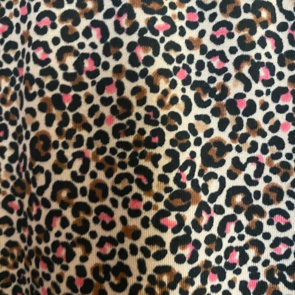 ClimateRight Womens Leggings XL Pink & Brown Cheetah Print Thick Waist 38 40 42 - Image 3