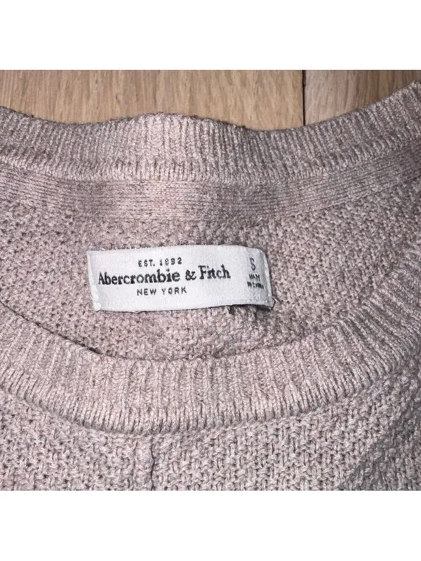 Abercrombie & Fitch Sweater Light Brown Size Small - Image 2