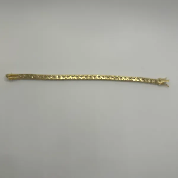Kristalize Jewelry Moissanite Tennis Bracelet Gold 5mm 7 Inch Brand New VVS1 Crazy Shine No Pass - Image 3