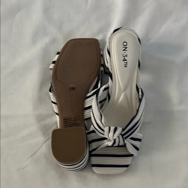 ON 34TH Striped Knot Slide Sandals – Size 6.5 - Image 5