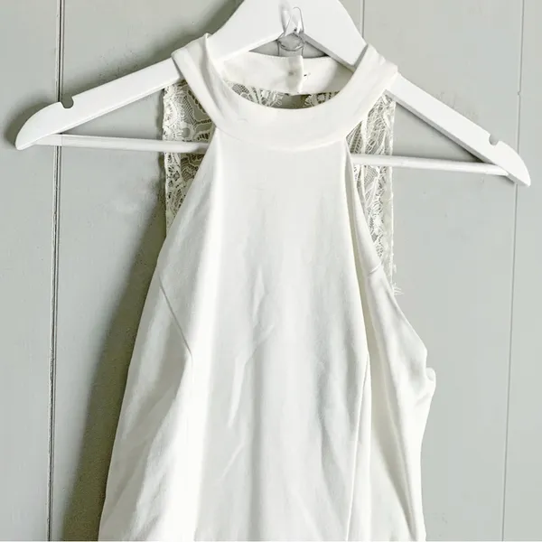 Hometown Girl White Lace Skater Dress S - Image 6