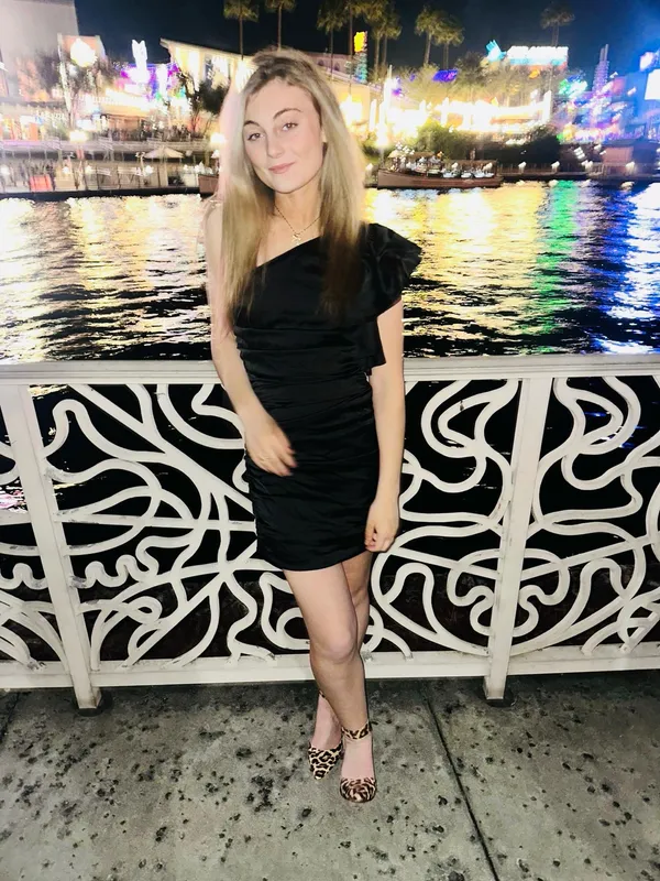 DO+BE Black Dress One-Shoulder Mini - Image 4