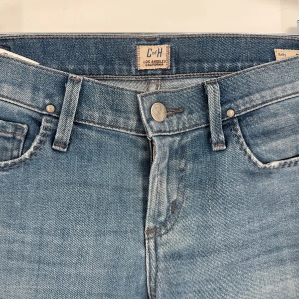Citizens of Humanity Kelly‎ Bootcut Jeans Womens Blue Low Rise Raw Hem Y2K Indie - Image 7