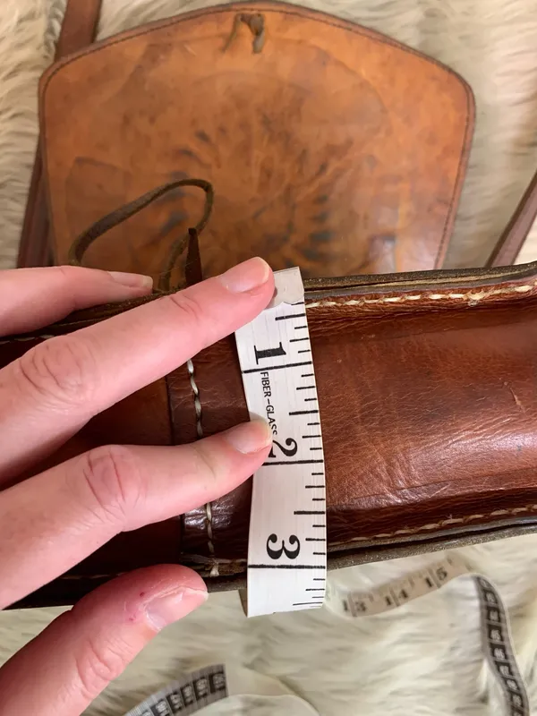 Vintage Leather Boho Hippie Purse - Image 13