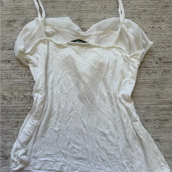 Papaya White Ruffle Camisole (Size Small) - Image 5