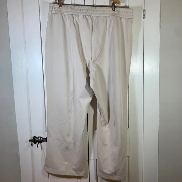Old Navy Active Dynamic Fleece High Rise Wide Leg Pants Beige XXL Athleisure - Image 2