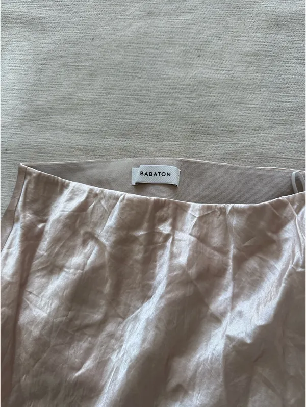 Babaton Slip Satin Midi Skirt Aritzia - Image 2