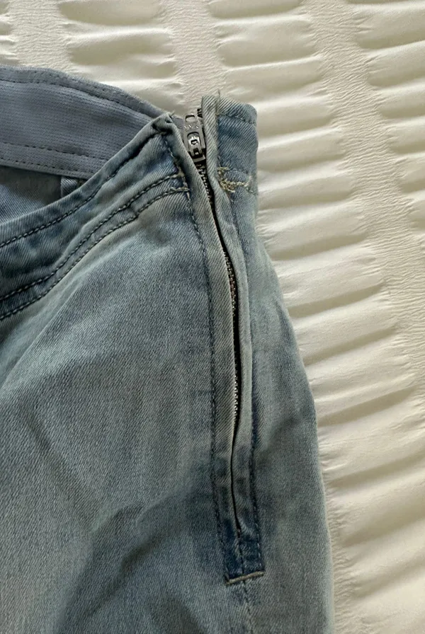 Free People Stretch Crossover Flare Jeans - Image 4