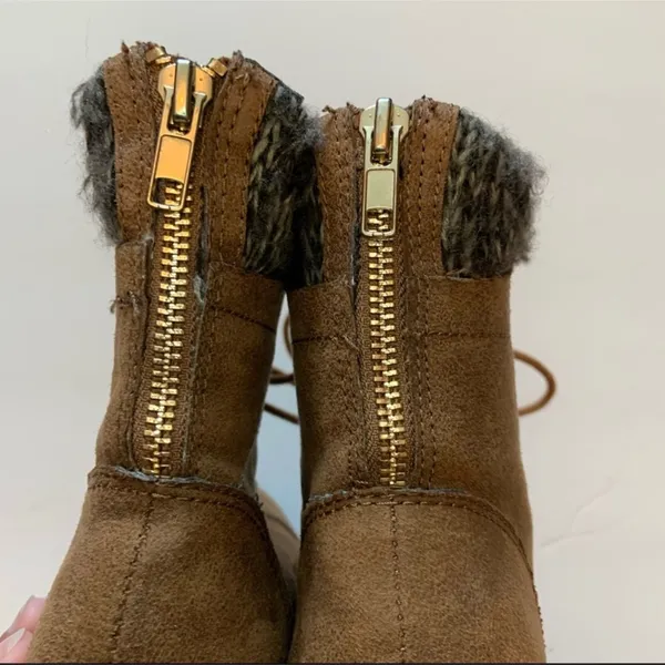 Curfew Combat Boots Tan Size 7 - Image 9