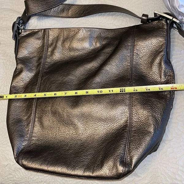ROCKPORT Women’s Faux Leather Brown Metallic Shoulder Bag PocketBook‎ Adjustable - Image 12