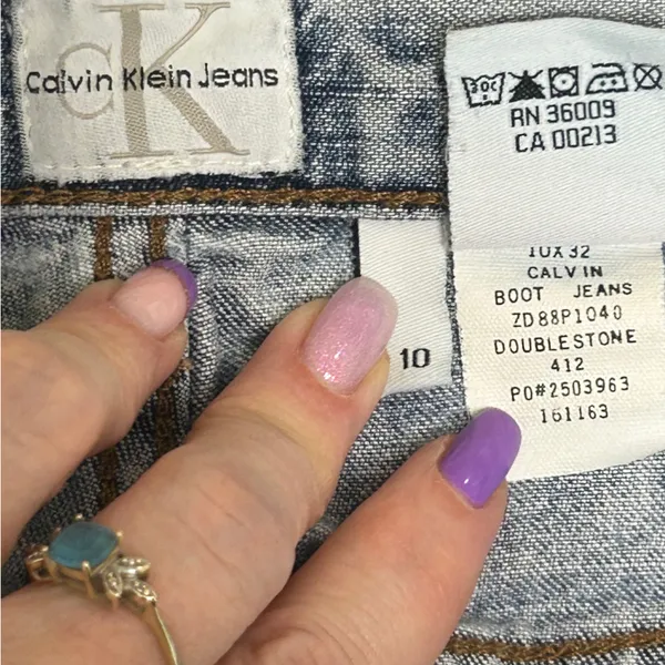 Calvin Klein Jeans Flare Distressed Denim - Image 7