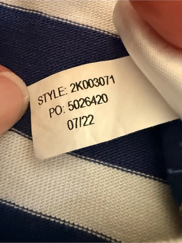 Vineyard‎ Vines XL Striped Deluxe Tee 3/4 Sleeve Modal Cotton Top Coastal Preppy - Image 8
