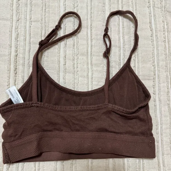 Urban Outfitters Out From Under Logo Band Ribbed Scoop Bralette - Image 2