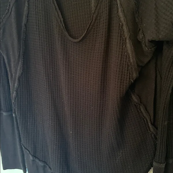 We The Free Black Long‎ Sleeve Thermal Layering Top size M EUC - Image 3