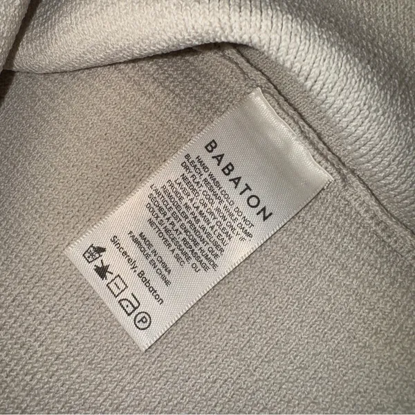 Aritzia Babaton Sculpt Knit One-Shoulder Cropped Tank Beige Medium - Image 4
