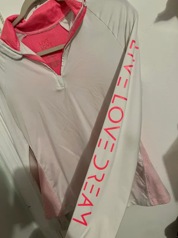Activewear Long sleeve zip up White Size M - Image 2