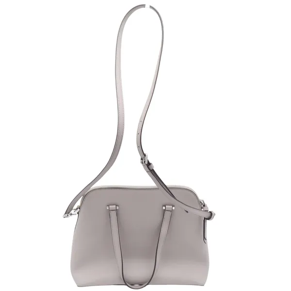 Kate Spade Satchel Womens Medium Larchmont Avenue Dome Gray Leather Crossbody - Image 3