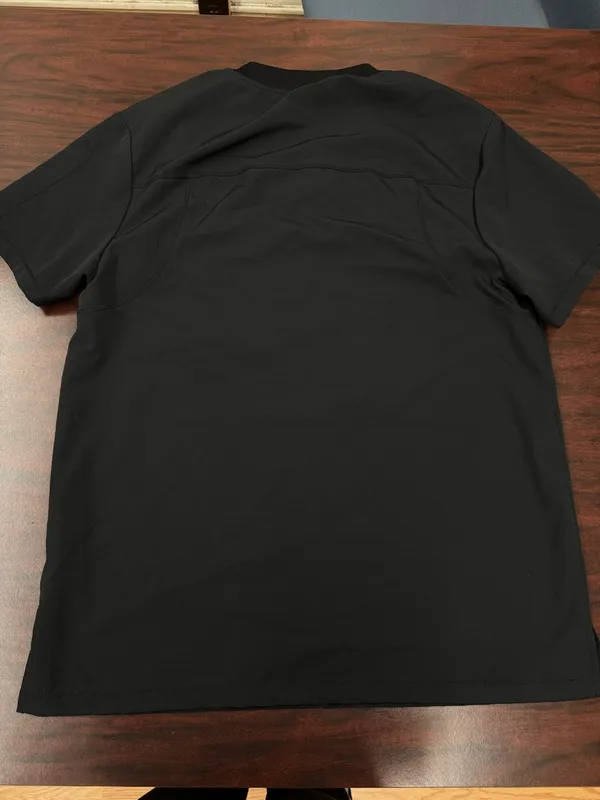 Dickies Mens Black V-Neck Scrub Top Size Medium - Image 3