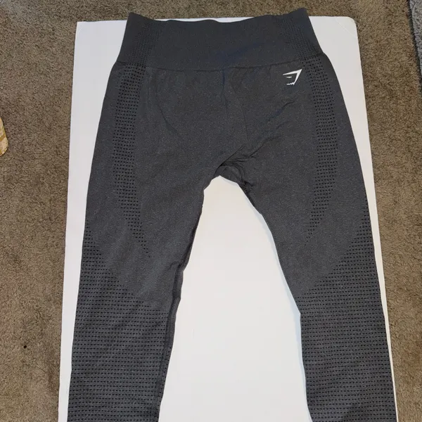 New Gymshark Women’s Vital Leggings Large Gray Seamless High Waisted Contour - Image 5