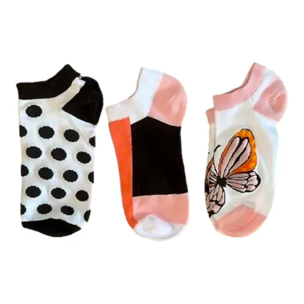 Kate Spade 3 Pair No Show Socks‎ No Show Pink Shoe Size 4-10 - Image 3