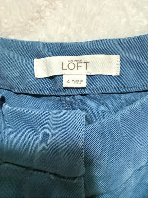 LOFT Royal Blue Utility Jogger Pants - Image 4