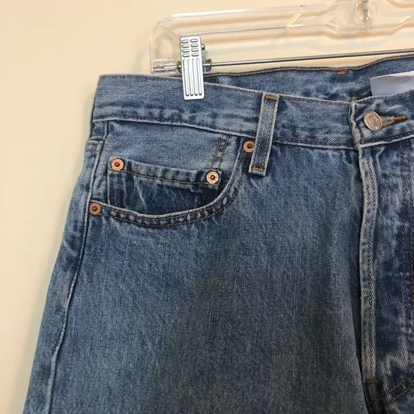 Levi’s 501 High Waisted Button Fly Jeans - Image 3