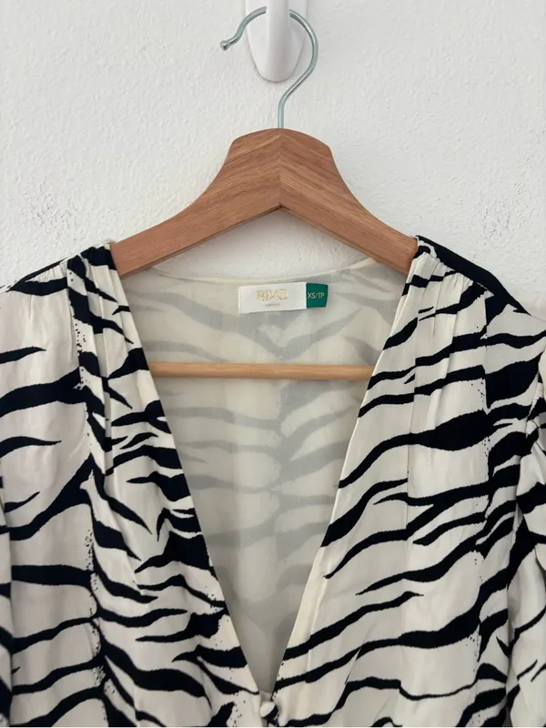 Rixo zanita zebra print mini dress - Image 5