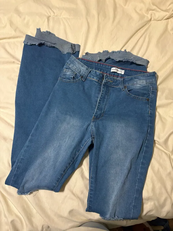 High waisted blue jeans - Image 3